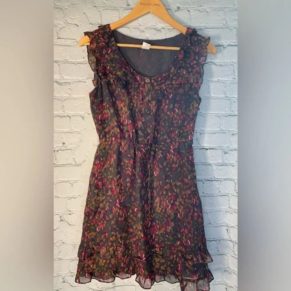 J.Crew ruffle silk dress. Size 2